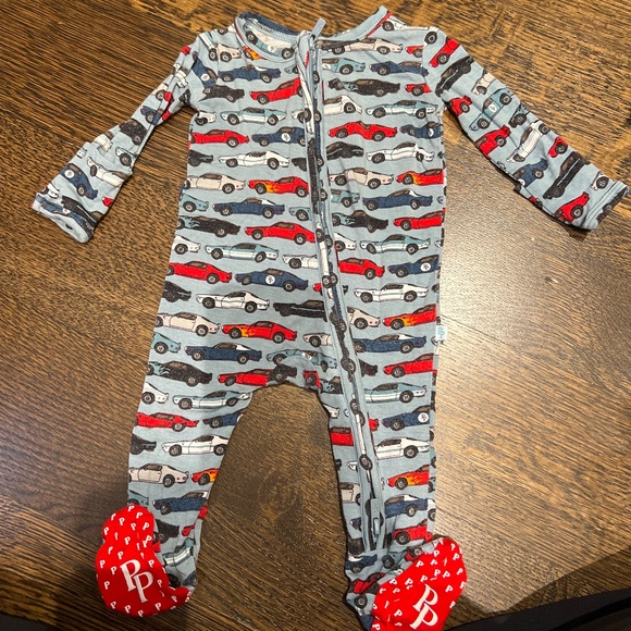 Posh Peanut Newborn Footie Sleeper (Cars) - Picture 1 of 4